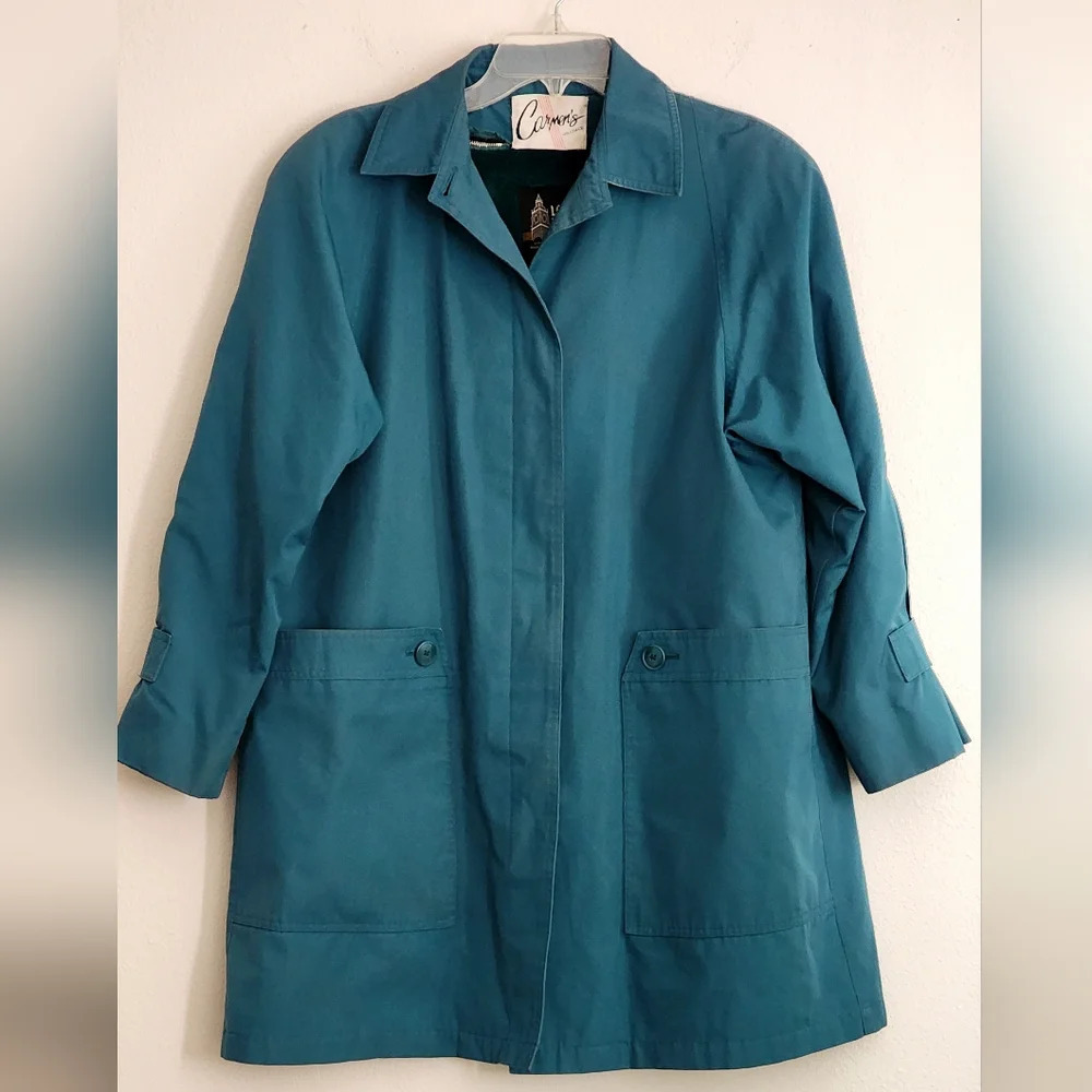 London Fog Women's Pea Coat Blue/Teal Size 12